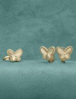 Серьги из золота 585 пробы c рубином