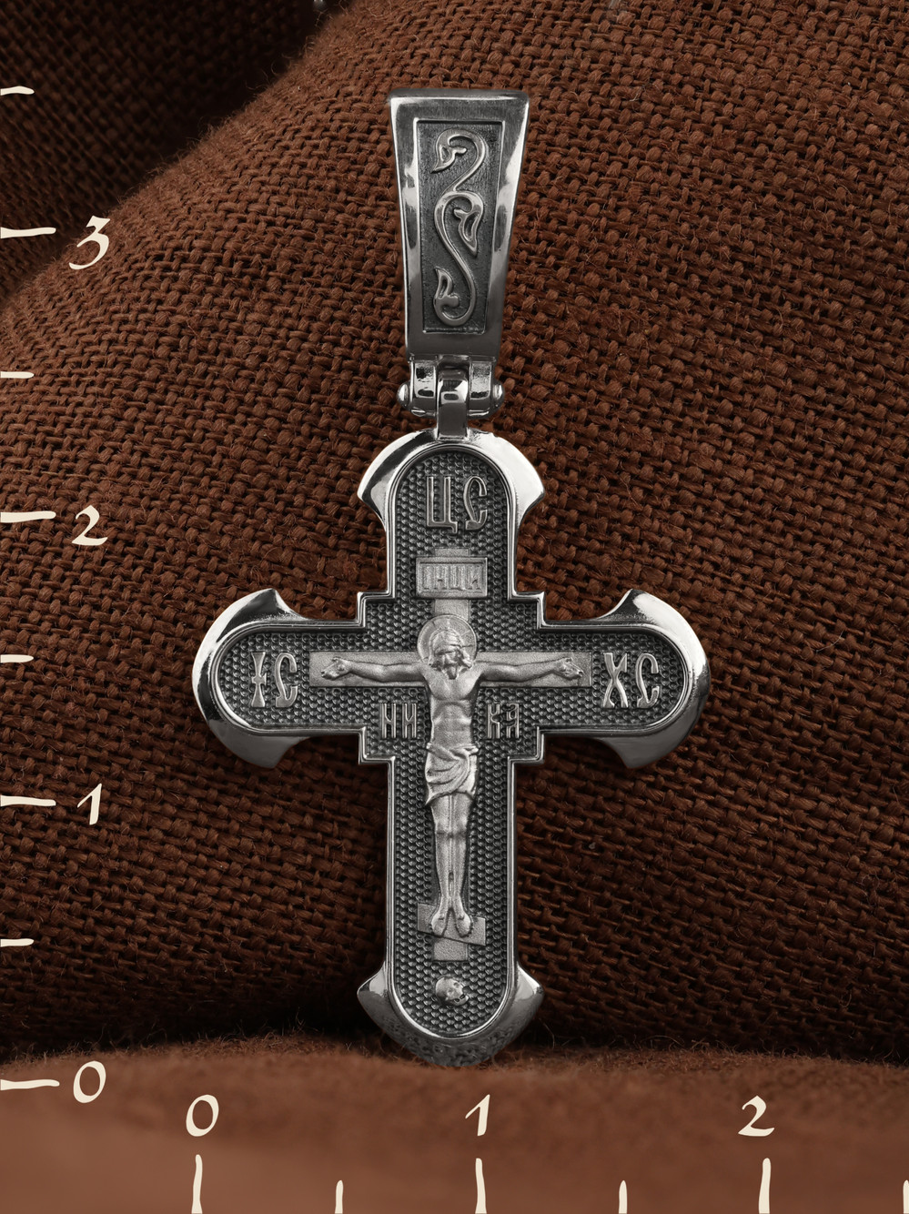 Крест из белого золота