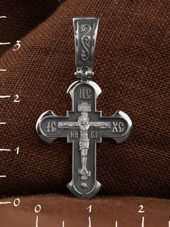 Крест из белого золота