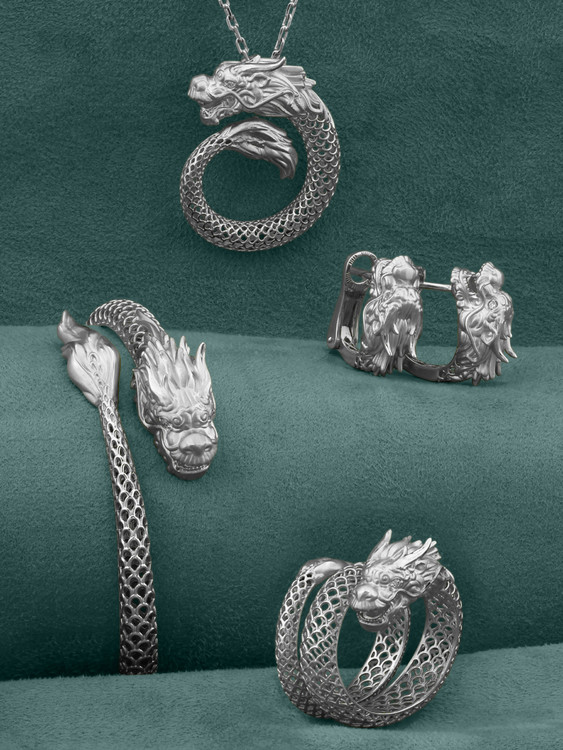 Серьги из белого золота c бриллиантами