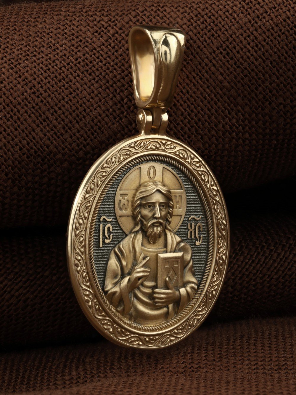 Образок из лимонного золота