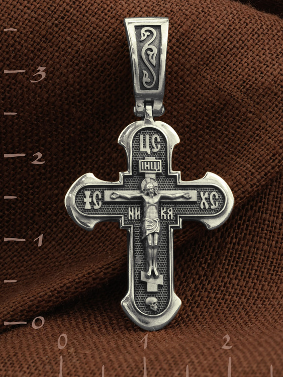 Крест из белого золота