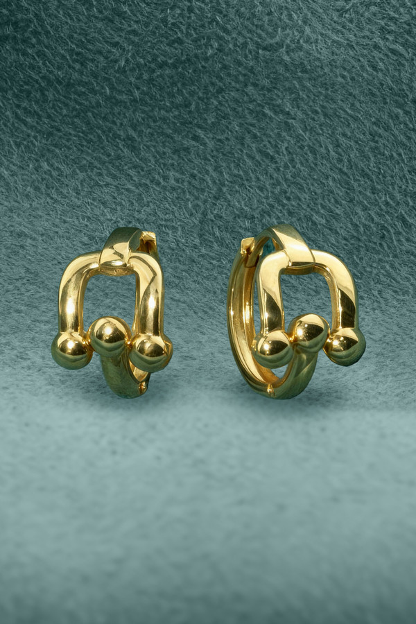 Серьги из лимонного золота