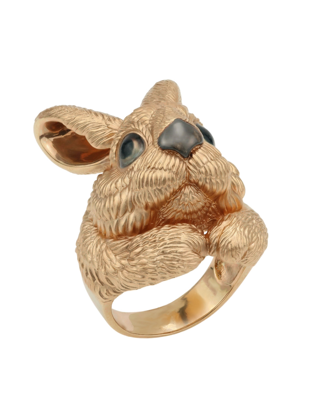 Кольцо из золота c эмаль