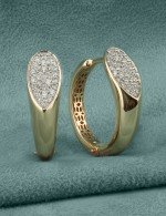 Серьги из золота 585 пробы c бриллиантами