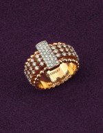 Кольцо из золота 585 пробы c бриллиантами