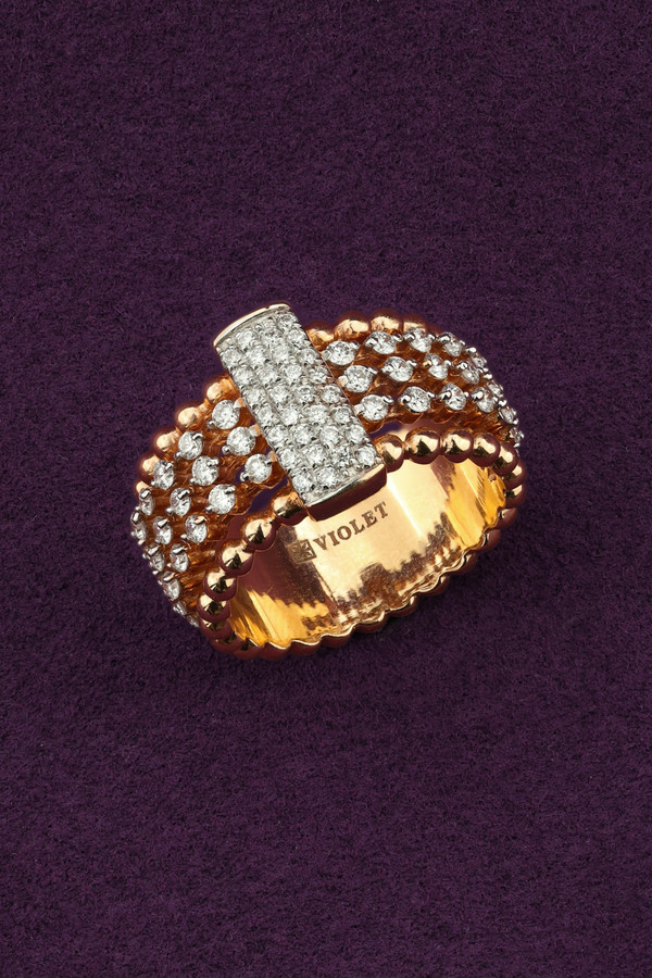 Кольцо из золота c бриллиантами