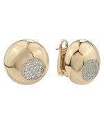 Серьги из золота 585 пробы c бриллиантами