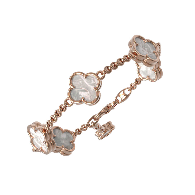 Браслет из золота c перламутром