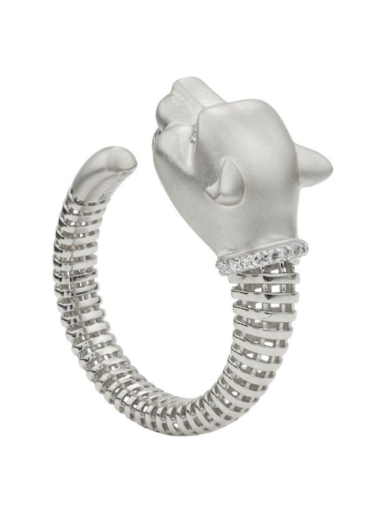 Кольцо из белого золота c бриллиантами