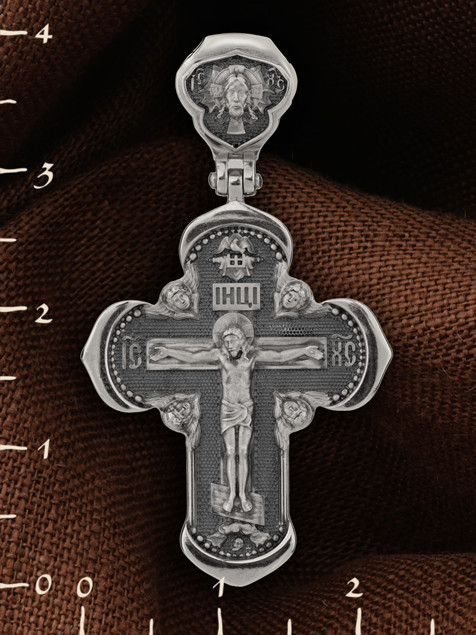 Крест из белого золота