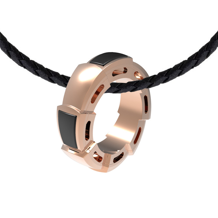 Подвеска из золота c ониксом