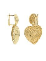 Серьги из лимонного золота 585 пробы