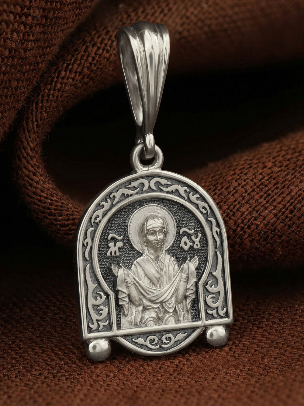 Образок из белого золота