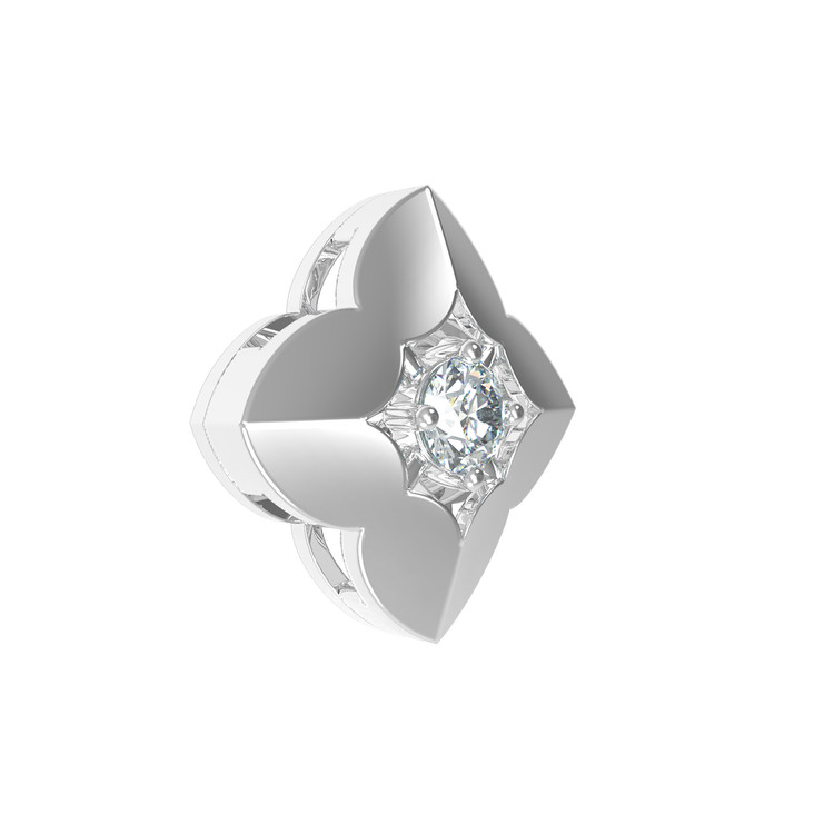 Подвеска из белого золота c бриллиантами