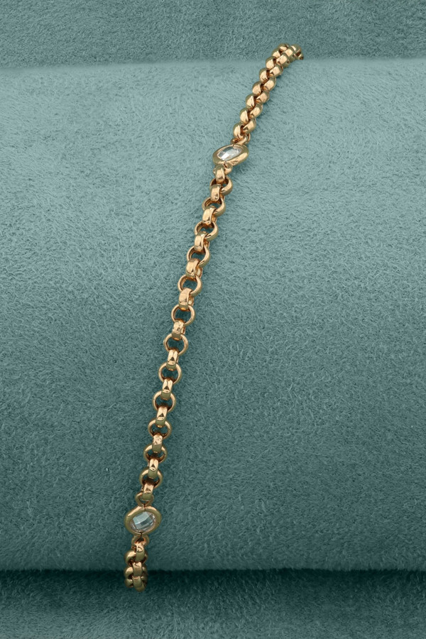 Браслет из золота c фианитом