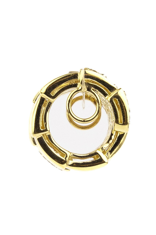 Подвеска из лимонного золота c бриллиантами