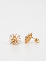 Серьги из золота 585 пробы c бриллиантами