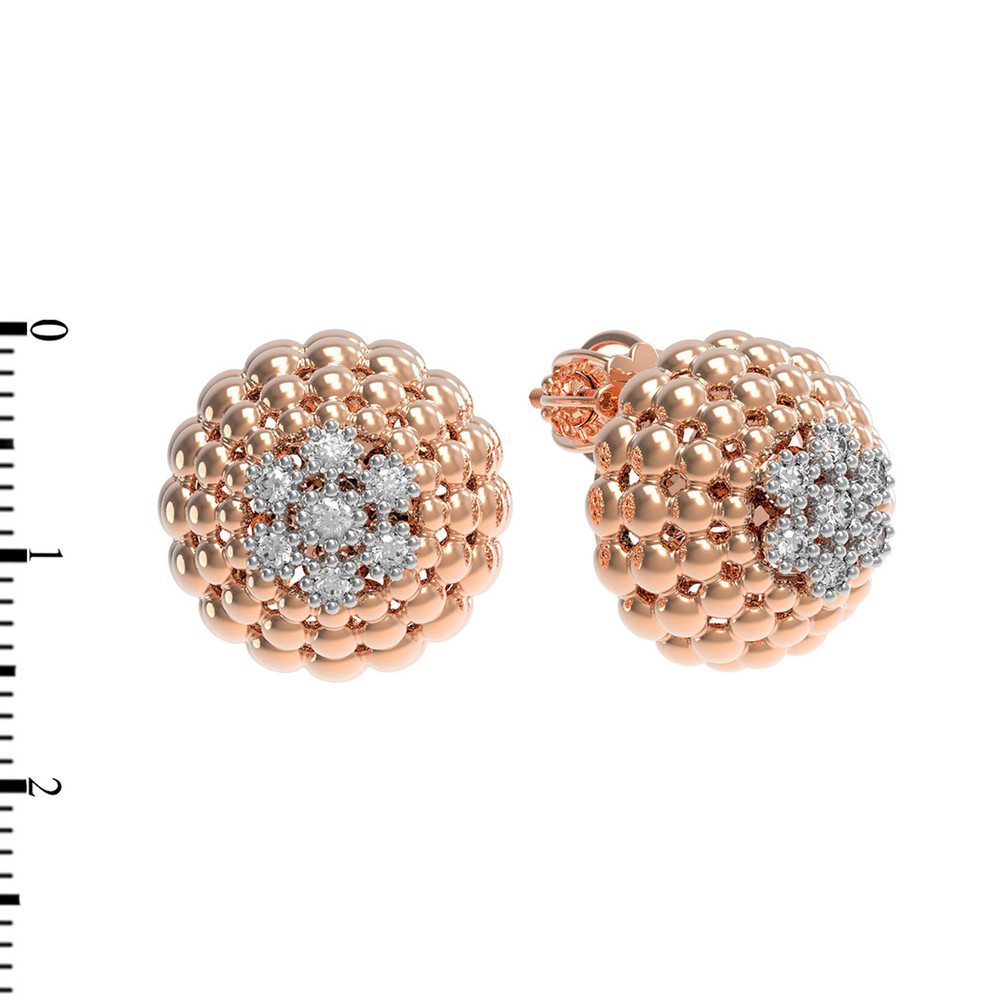 Серьги из золота c бриллиантами