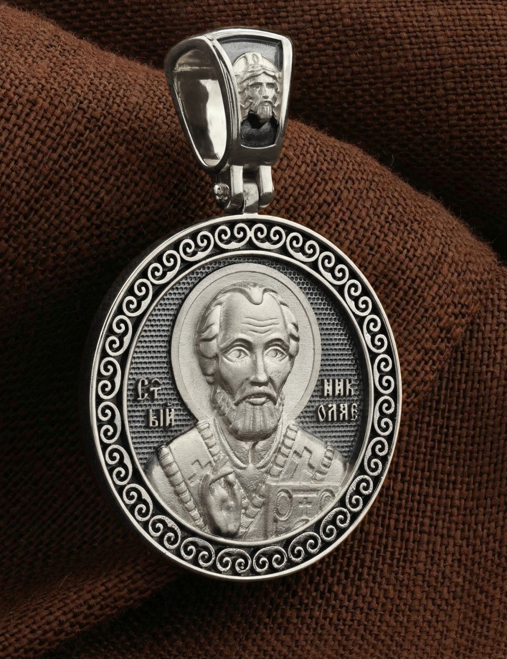 Образок из белого золота 585 пробы