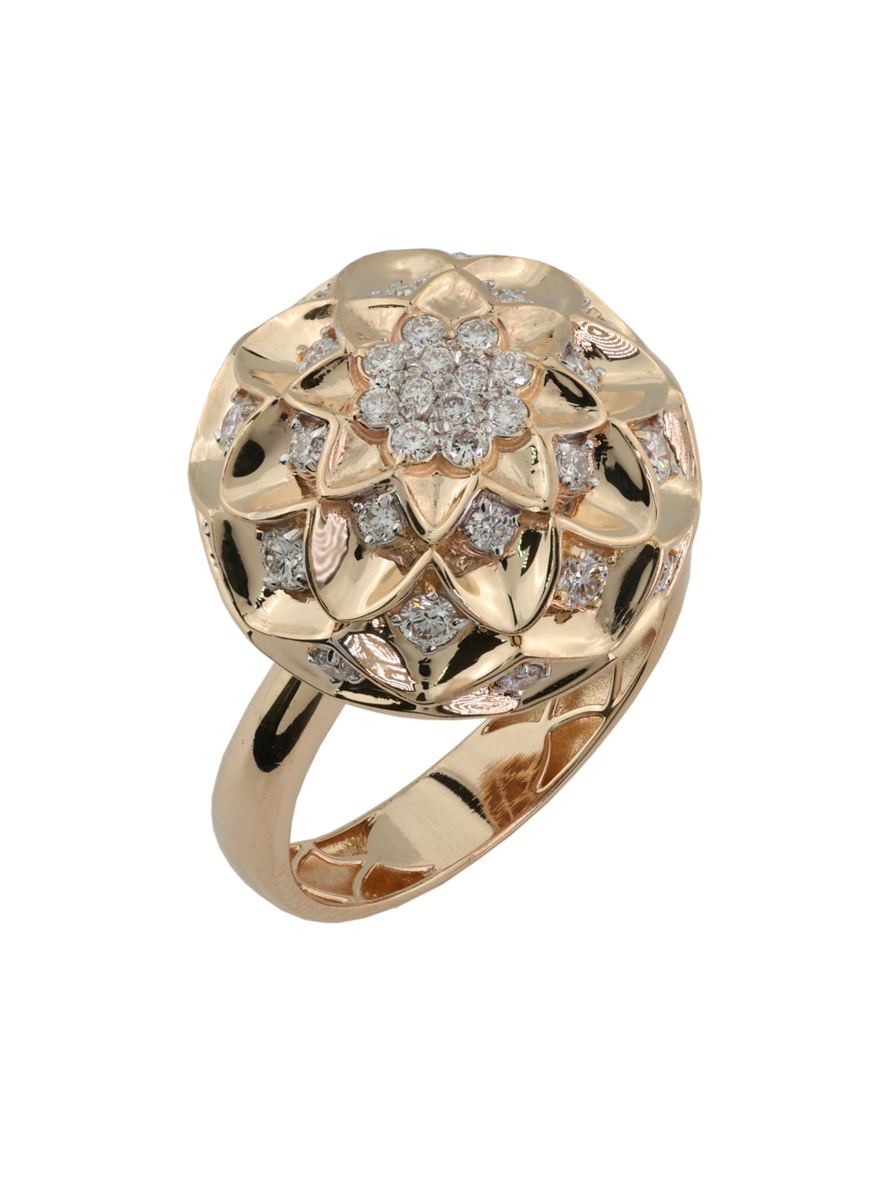 Кольцо из золота c бриллиантами