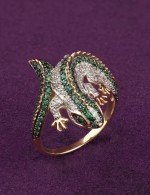 Кольцо из золота 585 пробы c фианитом