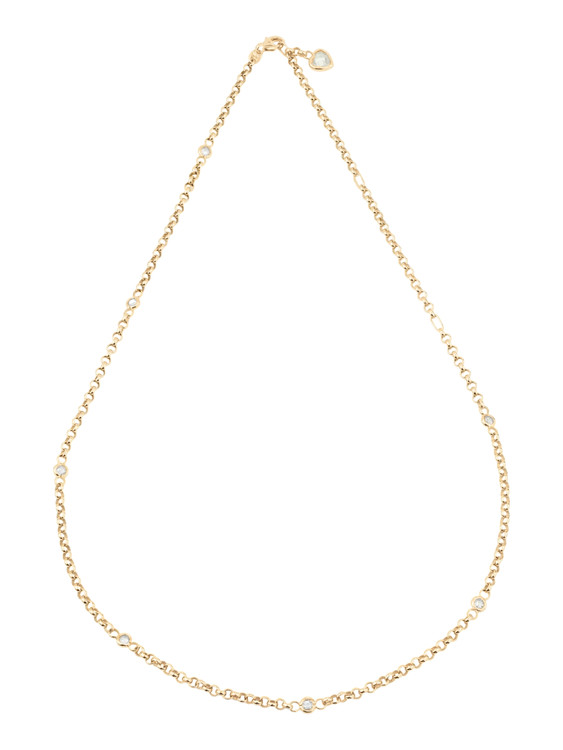 Цепь из золота c фианитом