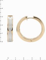 Серьги из золота 585 пробы c рубином