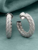 Серьги из белого золота 585 пробы