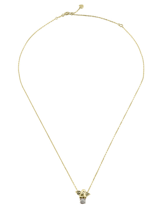 Колье из лимонного золота c бриллиантами