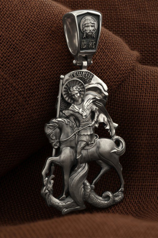Образок из белого золота 585 пробы