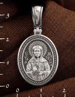 Образок из белого золота 585 пробы