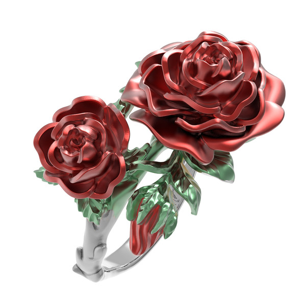 Кольцо из белого золота