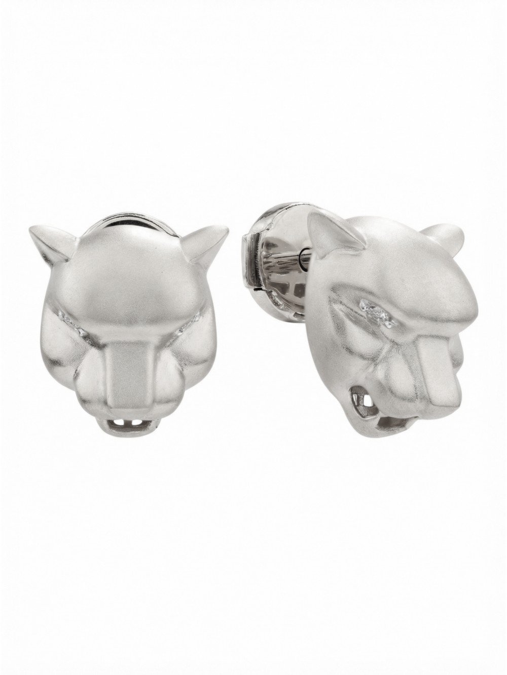 Серьги из белого золота c бриллиантами