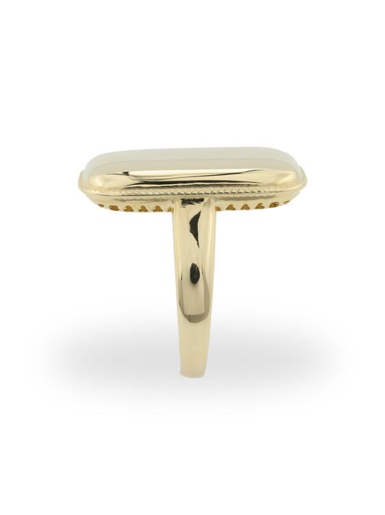 Кольцо из лимонного золота