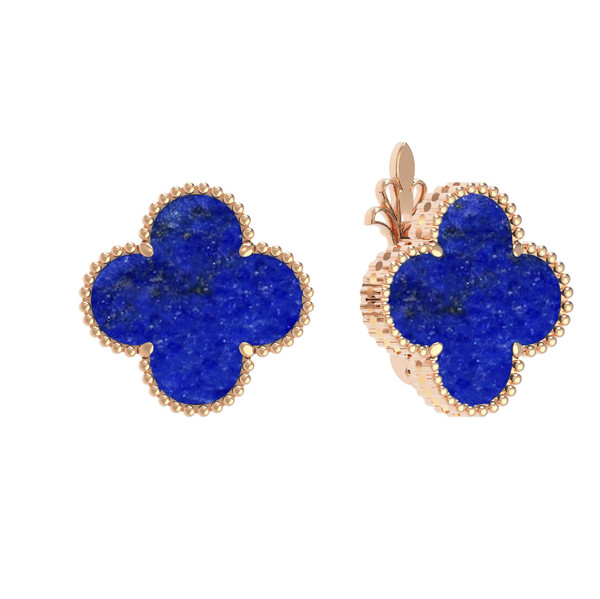 Серьги из золота c лазуритом