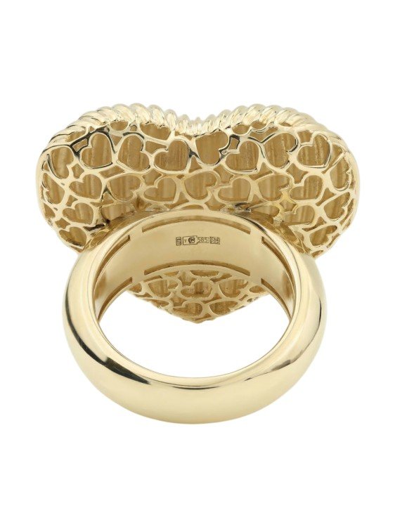 Кольцо из лимонного золота c рубином