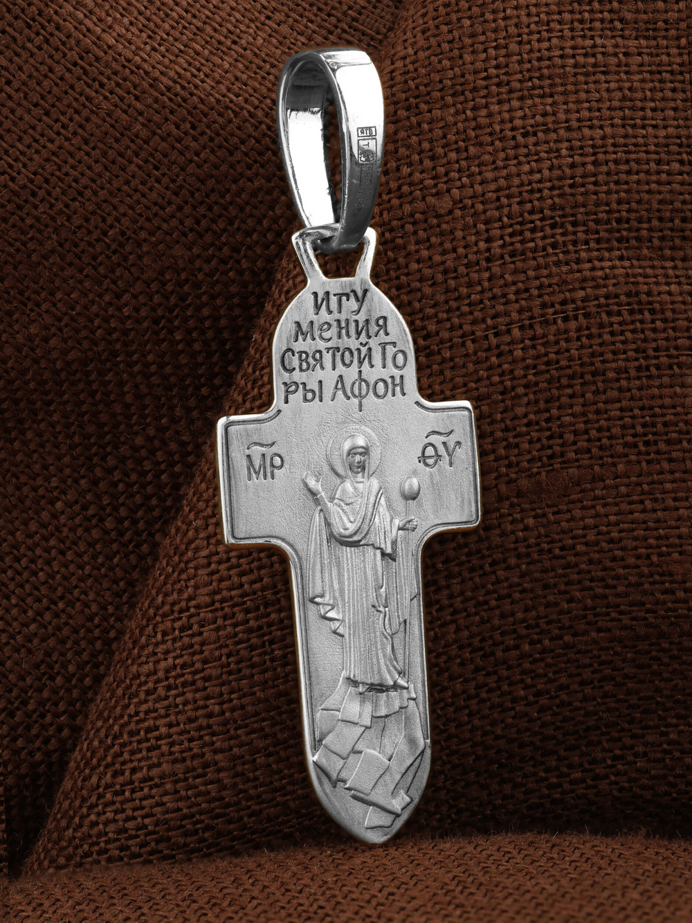 Крест из белого золота