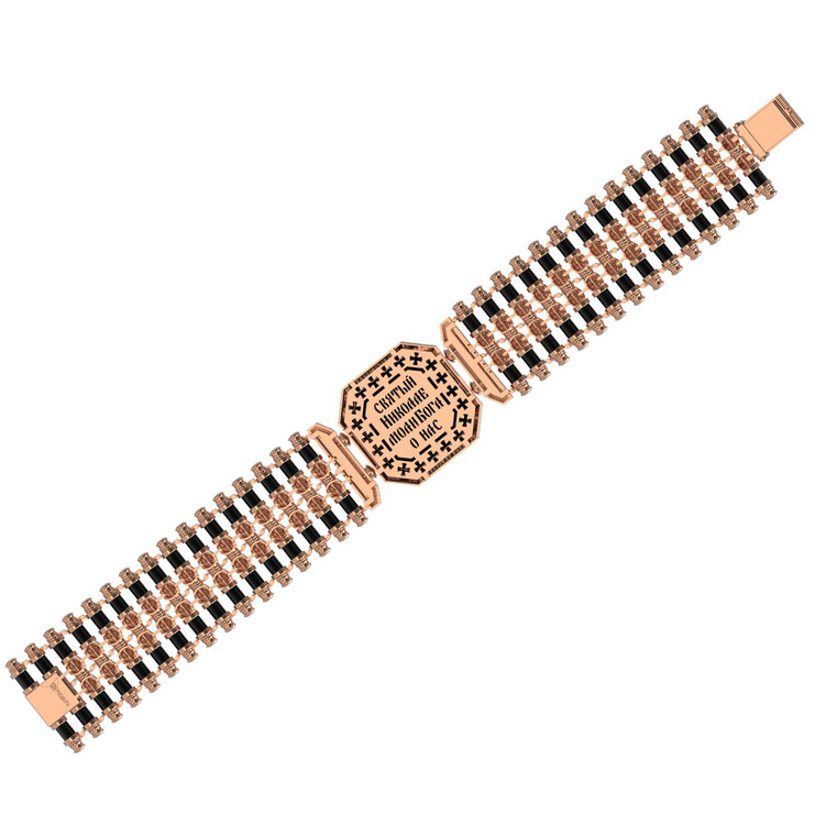 Браслет из золота c ониксом