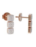 Серьги из золота 585 пробы c бриллиантами