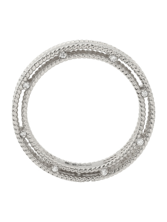 Кольцо из белого золота c бриллиантами