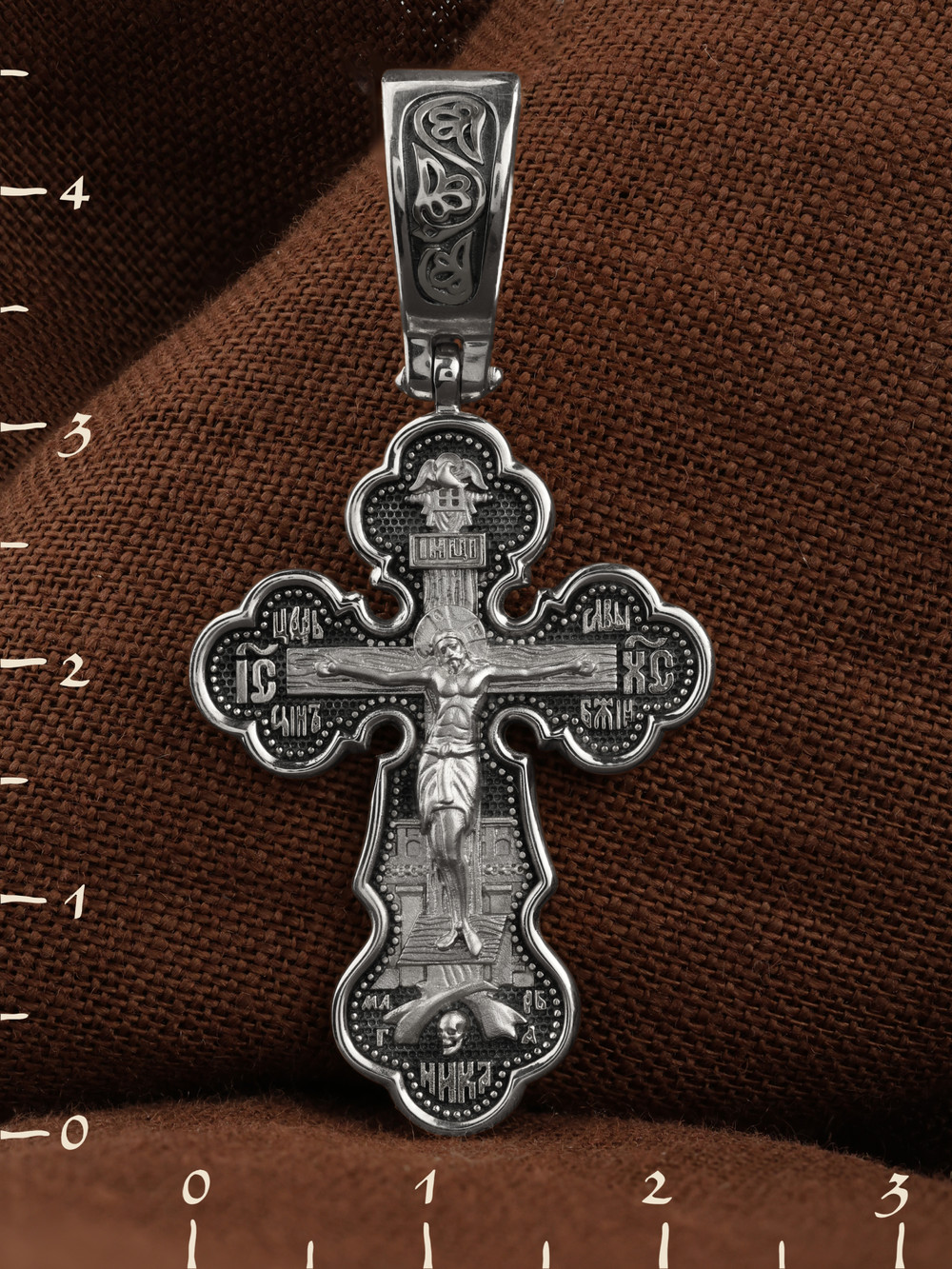 Крест из белого золота