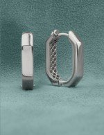 Серьги из белого золота 585 пробы