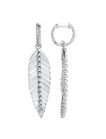 Серьги из белого золота 585 пробы
