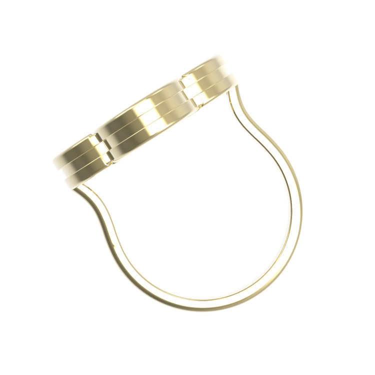 Кольцо из лимонного золота c малахитом