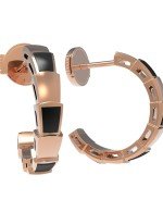 Серьги из золота 585 пробы c ониксом