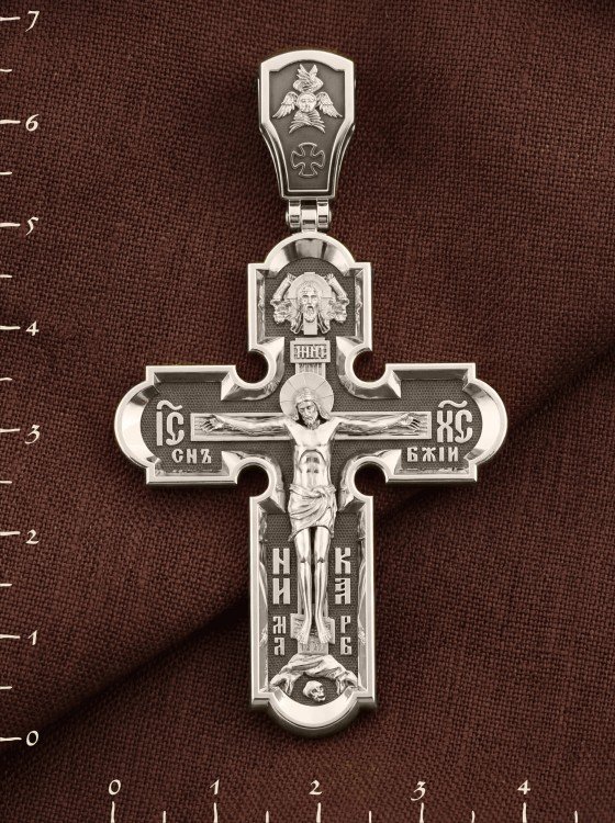 Крест из белого золота