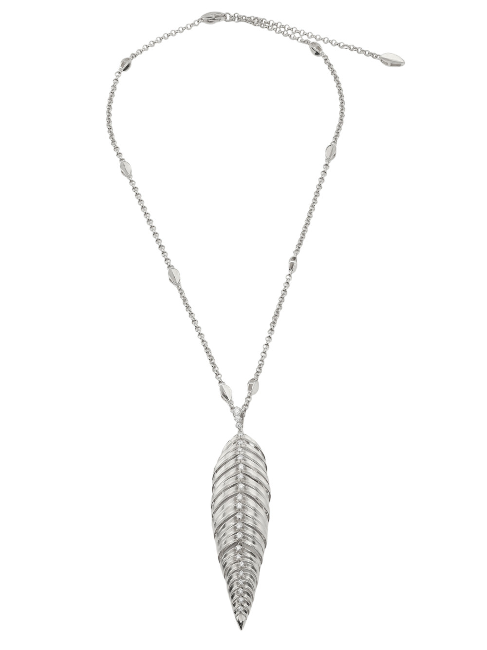 Колье из белого золота c бриллиантами