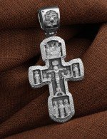 Крест из белого золота 585 пробы