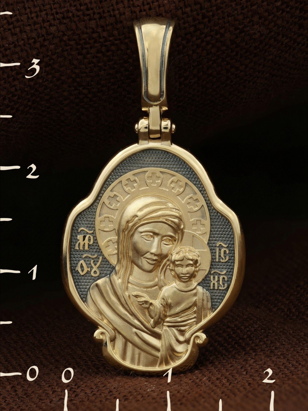 Образок из лимонного золота